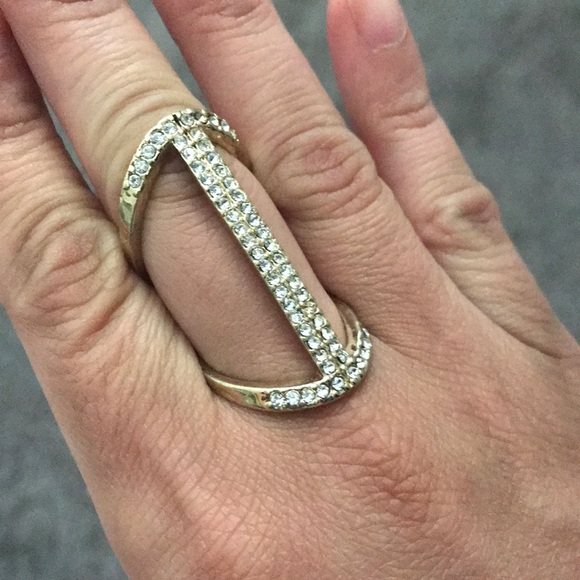 Express Gold Long Bling Ring - Picture 2 of 7